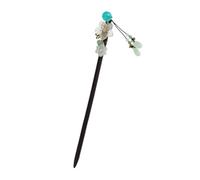 FONDOTIN Élégante Épingle Cheveux Chinoise Bois avec Pompon Fleur Vintage Accessoire Coiffure pour Mariage Cosplay et Fête