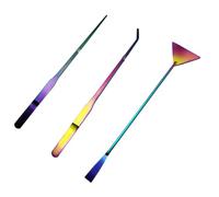 FONDOTIN Ensemble 3 Pinces à Plantes Aquatiques en Acier Inoxydable 27 Cm Grattoir Plat 32 Cm pour Aquarium, Nettoyage Plantes Aquascaping, Accessoires Aquarium Eau Froide, Usage