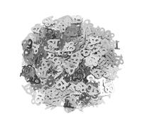 FONDOTIN Ensemble De 600 Confettis pour Table - Décoration De Célébration d'anniversaire 18 Ans - Paillettes Argentées Et Numéros - Accessoires De Fête Et Festival