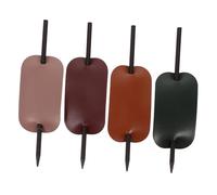 FONDOTIN Épingle à Cheveux Accessoire Élégant en Cuir Pu et Bois de Hêtre pour Créer un Chignon Confortable Lot de 4 Pièces lors de Soirées ou Mariages