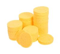 FONDOTIN Éponge Faciale Démaquillante 50 Pièces Rondes 80×8 Mm En Cellulose De Pâte De Bois Naturelle Couleur Chair Pour Peau Sensible Nettoyage Visage Quotidien