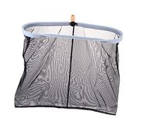 FONDOTIN Épuisette de Nettoyage Piscine Profonde Aluminium Noir Filet Portable pour Ramassage et Débris Outil Pratique pour Entretien Piscine et Étang