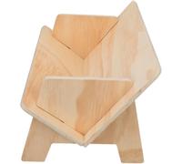 FONDOTIN Étagère Bois Simple pour Bureau Support Incliné de Rangement de Bureau Organisateur Magazines Meuble Bois Compact et Décoratif
