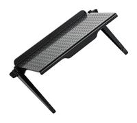 FONDOTIN Étagère Supérieure pour Écran TV et Moniteur Support de Rangement Robuste Antidérapant pour Bureau Plateau de Stockage Multiusage pour Télécommande et Routeur Noir Grand Modèle