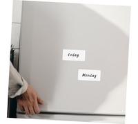 FONDOTIN Étiquettes Autocollantes Blanches Auto Adhésives pour Classement Étiquettes Vierges Pratiques pour Bocaux Congélation et Organisation Maison