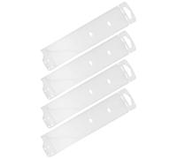 FONDOTIN Étui Protège-lames de Chef en Pp Blanc, Lot de 4 Manchons de Coupe pour Couteaux Cuisine, Protections Antidérapantes et Légères, Accessoires Pratiques pour Ustensiles Cuisine