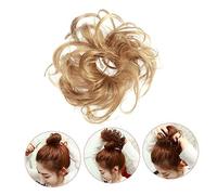 FONDOTIN Extensions Capillaires Ondulées Et Chignon à Rallonge Élastique Pour Femmes Utilisation Solide Fête Bal Rassemblement