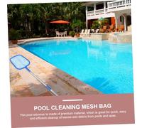 FONDOTIN Filet de Nettoyage Piscine à Mailles Fines avec Panier Skimmer Accessoire pour Débris Utilisation pour Piscine Spa et Étang Cadre Premium sans Rayure