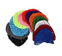 FONDOTIN Filets à Cheveux Crochetés Faits Main pour Femmes 12 Pièces Taille Unique Chapeaux de Nuit en Filet Doux et Respirants pour Dormir et Voyages Mixte Couleur Aléatoire