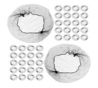 FONDOTIN Filets à Cheveux Invisibles en Maille Noire 24 Pouces Lot de 150 Pièces Filet à Chignon Extensible et Respirant Coiffure Professionnelle Danse Restauration et Soins