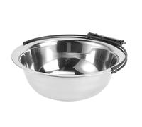 FONDOTIN Gamelle Suspendue pour Animaux De Compagnie Acier Inoxydable 21 Cm Bol De Cage Adapté Petit Moyen Chiens Chats Lapins Secteur Intérieur