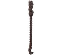 FONDOTIN Gratte-dos Manuel en Bois D’ébène Noir 40 Cm avec Sculpture, Masseur à Long Manche pour Soulager Démangeaisons Dos, Outil de Massage Corporel Portable pour Adultes et Hommes