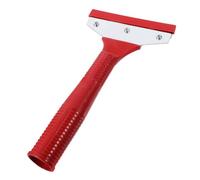 FONDOTIN Grattoir à Carrelage Court Tête en Fer et Manche Rouge, Outil de Nettoyage Ménager pour Sol et Mur, Grattoir de Nettoyage de Peinture et Colle, Accessoire Pratique Cuisine et