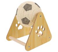 FONDOTIN Griffoir pour Chat avec Balle Sisal Protection Meubles Support Solide Adapté Aux Espaces Intérieurs pour Entretien des Griffes et Divertissement