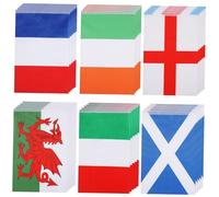 FONDOTIN Guirlande de Fanions Internationaux Drapeaux Pays Angleterre France Irlande Italie Écosse Pays de Décor Éducatif pour et Événements