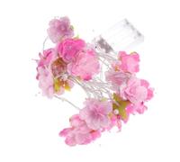 FONDOTIN Guirlande Lumineuse LED Fleurs LED Roses à Piles AA Décoration Intérieure pour Noël Mariage Anniversaire et Guirlande Lumineuse Décorative Rose pour Murs Fenêtres Arbres Ambiance