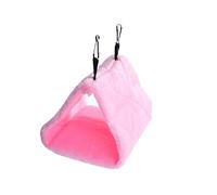 FONDOTIN Hamac pour Perroquet Peluche Doux et Nid Suspendu pour Oiseaux Petite Rose Accessoire pour Cage à Oiseaux Favorise Confort