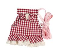 FONDOTIN Harnais pour Petit Animal Résistant à Usure avec Laisse Flexible Gilet Confortable pour Lapin Hamster Cochon et Furet Ensemble S