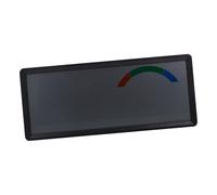 FONDOTIN Horloge Murale Numérique À LED avec Réveil LCD Grand Nombre Affichage De La Température Et De L'Humidité Grand Nombre Écran LCD Noir Abs