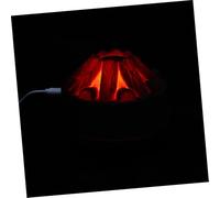 FONDOTIN Humidificateur Portable Bois Simulé USB Diffuseur Air Silencieux avec Lumière Ambiance Bureau Chambre Maison