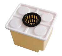 FONDOTIN Hydroponics Cultivation Barrel with Lid and Basket Greenhouse Planting Bucket for Soilless Vegetable and Flower Growth