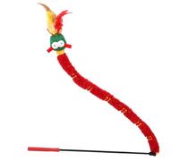 FONDOTIN Interactive pour Chat avec Plumes Forme De Dragon Jouet Éducatif Et pour Intérieur De Teasing Et pour Kittens