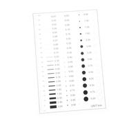 FONDOTIN Jauge de Détection de Défauts Haute Précision Pet Règle de Mesure Compacte pour Rayures et Fissures Outil Portable Polyvalent pour Inspection de Lignes et