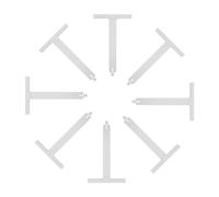 FONDOTIN Kit 8 Pièces de Ressorts Suspendre en Acier Inoxydable Blanc pour Volets Roulants, Supports et Crochets Universels pour Stores Enrouleurs, Accessoires Résistants et