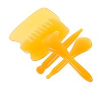 FONDOTIN Kit Gua Sha Résine pour Corps et Visage Outils de Massage Musculaire Stylo Acupression Grattoir Facial et Peigne Méridien Accessoires de Massage Polyvalents pour Soins Peau