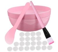 FONDOTIN Kit Masque Visage DIY avec Pinceau Facial Doux Bol Réutilisable pour Soin Peau Outils pour Masque Hydratant Fait Maison Usage Professionnel et Domestique