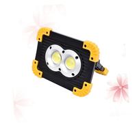 FONDOTIN Lampe de Travail LED Rechargeable Cob Super Puissante Éclairage de Chantier et Camping avec Fonction Sos Luminosité Ajustable Lumière Urgence Extérieure sans Batterie