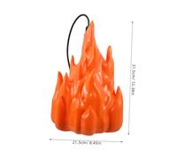 FONDOTIN Lampe LED Flamme Artificielle avec Effet Flamme Vacillante Veilleuse Cheminée Ambiance pour Maison Camping et Décorations Halloween