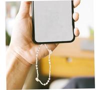 FONDOTIN Lanière Téléphone Portable Perles Décorative Étoile à Branches Chaîne Poignet Antiperte Polyvalente pour Smartphone Appareil Photo Clé et Accessoires