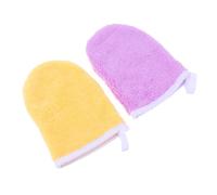 FONDOTIN Lingettes Démaquillantes Microfibres 2 Pièces Taille Moyenne Absorbantes Réutilisables pour Peau Sensible Visage et Yeux Usage Quotidien Couleur Aléatoire