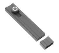FONDOTIN Loquet à Glissière Adhésif pour Porte Intérieure Boulon de Sécurité Résistant Verrou Sans Perçage pour Portes Françaises et Doubles Installation Facile