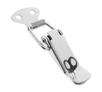 FONDOTIN Loquet à Ressort Acier Inoxydable pour Coffre et Boîte à Outils Verrouillage avec Trou pour Cadenas Fixation Robuste pour Valise et Malle Petit Modèle Sécurisé