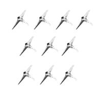 FONDOTIN Lot de 10 Bagues D'ongles en Alliage de Zinc Argentées, Ouvertes et Réglables, Style Vintage Sombre Forme Épée et Croix, Accessoires pour Festivals et Événements Spéciaux