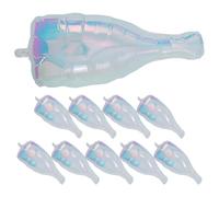 FONDOTIN Lot de 10 Ballons Aluminium Forme Bouteille Irisée Petit, Décoration Anniversaire Garçons, Enterrement de Vie de Jeune Fille, Accessoire Photo Fête Joyeux Anniversaire