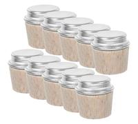 FONDOTIN Lot de 10 Bouchons en Bois pour Bouteilles Isothermes et Bouilloires Bouchons de Bouteille Étanches d'Eau Chaude Pièces Détachées Cuisine Usage Domestique