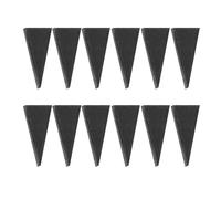 FONDOTIN Lot de 12 Coins Triangulaires en Acier au Carbone Petite Taille Accessoires pour Réparation de Manche de Marteau et Hache Cales Robustes pour Travail du Bois et Jardinage