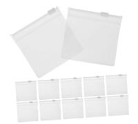 FONDOTIN Lot de 12 Pochettes de Rangement en Eva Mat 8x8 Cm, Paquet Auto-scellants Transparents 0,2 Mm, Trousse Compacte pour Remède, Bijoux et Cosmétiques, pour Voyage et Organisation