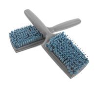 FONDOTIN Lot de 2 Brosses Éponge Absorbantes pour Cheveux Mouillés Peignes à Séchage Rapide en Éponge Douce Bleu Gris Coiffage Soin du Cuir Chevelu à Domicile