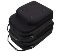 FONDOTIN Lot de 2 Étuis de Rangement Rigides en Eva Noirs pour Casquettes de Baseball, Porte-Chapeau de Voyage Compact et Léger, Organisateur Pratique pour Valise et Déplacements