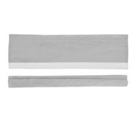 FONDOTIN Lot de 2 Housses de Poignée de Réfrigérateur et Micro-ondes Détachables en Tissu Velours Gris Clair, Protection Anti-huile et Saleté pour Poignées D'appareils Électroménagers,