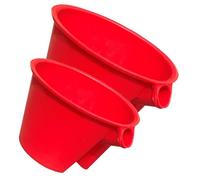 FONDOTIN Lot de 2 Louches à Eau en Plastique Robuste pour Jardinage, Kit Pelle à Eau Grosse et Petite Taille, pour Arroser Plantes et Fleurs, Ergonomique et Facile à Nettoyer, Usage