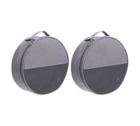 FONDOTIN Lot de 2 organiseurs de Vaisselle de Camping : de Rangement en Tissu Oxford pour ustensiles de Cuisine de Camping - Pochette à Couverts Portable pour Barbecue, Pique- et Cuisine en Plein