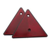 FONDOTIN Lot de 2 Panneaux de Signalisation Triangulaires Réfléchissants Rouges Résistants aux Intempéries pour Voiture et Camion Triangle de Sécurité Routière D’Urgence Conforme aux