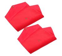 FONDOTIN Lot de 2 Pochettes en Velours Rouge pour Livres Religieux, Paquet de Rangement pour Écritures du Temple, Conteneur Stockage Multifonctionnel Adapté aux Textes Sacrés la