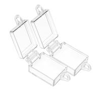 FONDOTIN Lot de 2 Protections Transparentes en Plastique pour Interrupteur à Bascule Kcd4 1/6 Pieds Cache-Interrupteur Étanche Anti-Poussière Protection pour Bouton de Bateau Usage