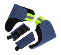 FONDOTIN Lot de 2 set de Coussinets Antidérapants pour Poignées de Béquilles D’Avant-Bras Manchons Ouverts en Tissu Oxford Respirant Rembourrage Souple Lavable Accessoires Universels